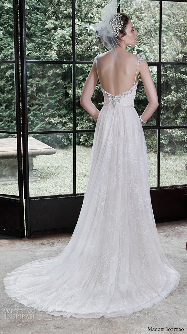 maggie sottero fall 2015 wedding dresses beautiful a line gown sweetheart neckline satin belt alanis back