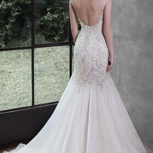 maggie sottero fall 2015 wedding dresses beautiful trumpet gown fit flare mermaid crystal beaded strap sweetheart neckline melissa back