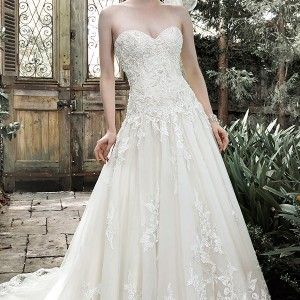 maggie sottero fall 2015 wedding dresses pretty a line bridal ball gown detachable straps strapless sweetheart neckline  lace pearl embellishment dallsandra