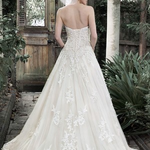maggie sottero fall 2015 wedding dresses pretty a line bridal ball gown detachable straps strapless sweetheart neckline  lace pearl embellishment dallsandra back