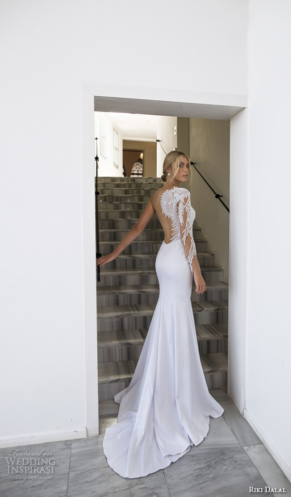 riki dalal 2015 valencia wedding dresses one shoulder intricate embroidered sleeves sweetheart neckline fit flare sheath mermaid wedding gown low back riki dalal 2015 valencia wedding dresses one shoulder intricate embroidered sleeves sweetheart neckline fit flare sheath mermaid wedding gown low back