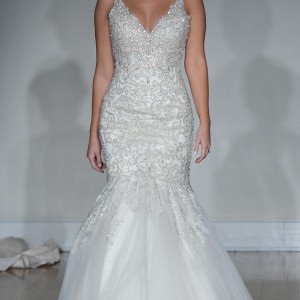 allure bridals new york bridal fashion week 2015 beautiful mermaid wedding dress beaded crystals v neckline