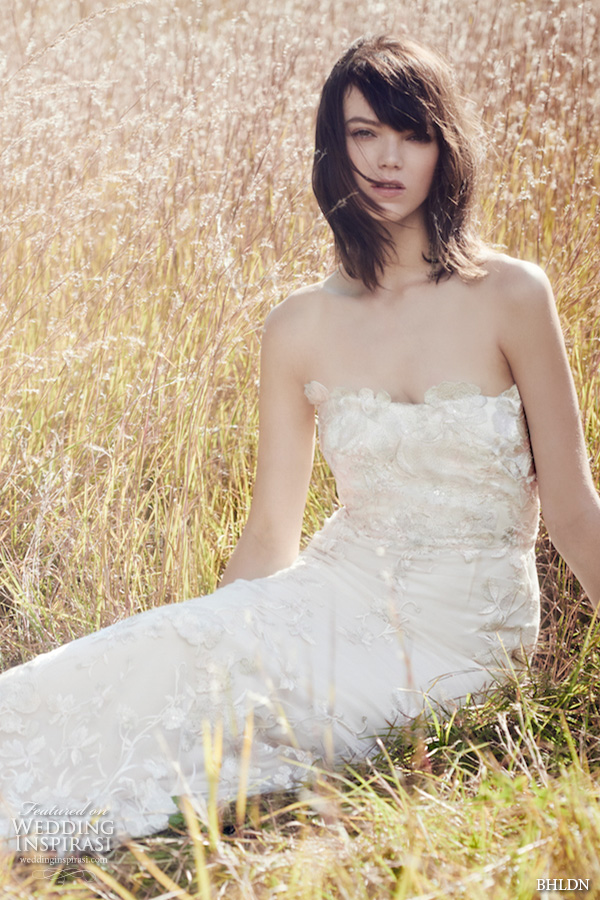 bhldn fall 2016 bridal dresses pretty strapless sheath wedding dress floral applique throughout style mirella bhldn fall 2016 bridal dresses pretty strapless sheath wedding dress floral applique throughout style mirella
