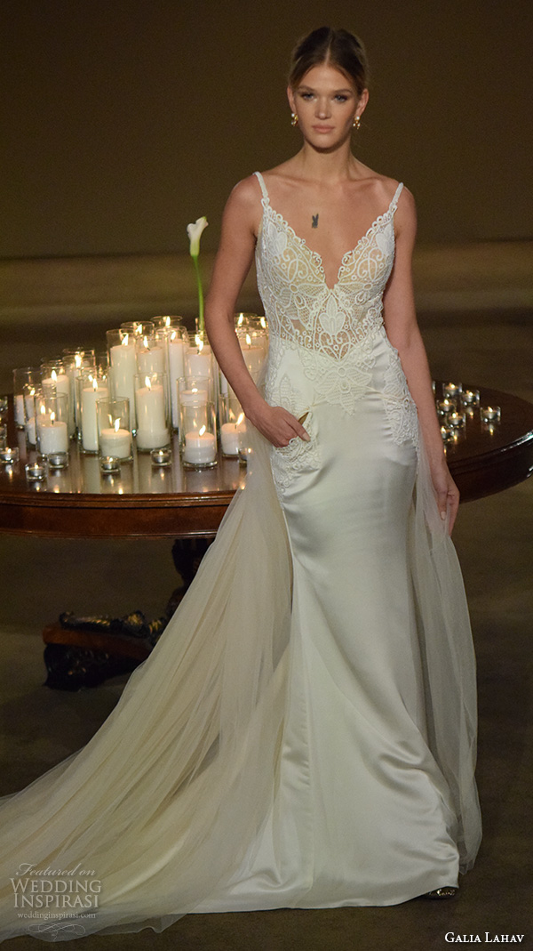 galia lahav fall 2016 bridal fashion week beautiful mermaid wedding dress v neck pocket lace bodice galia lahav fall 2016 bridal fashion week beautiful mermaid wedding dress v neck pocket lace bodice