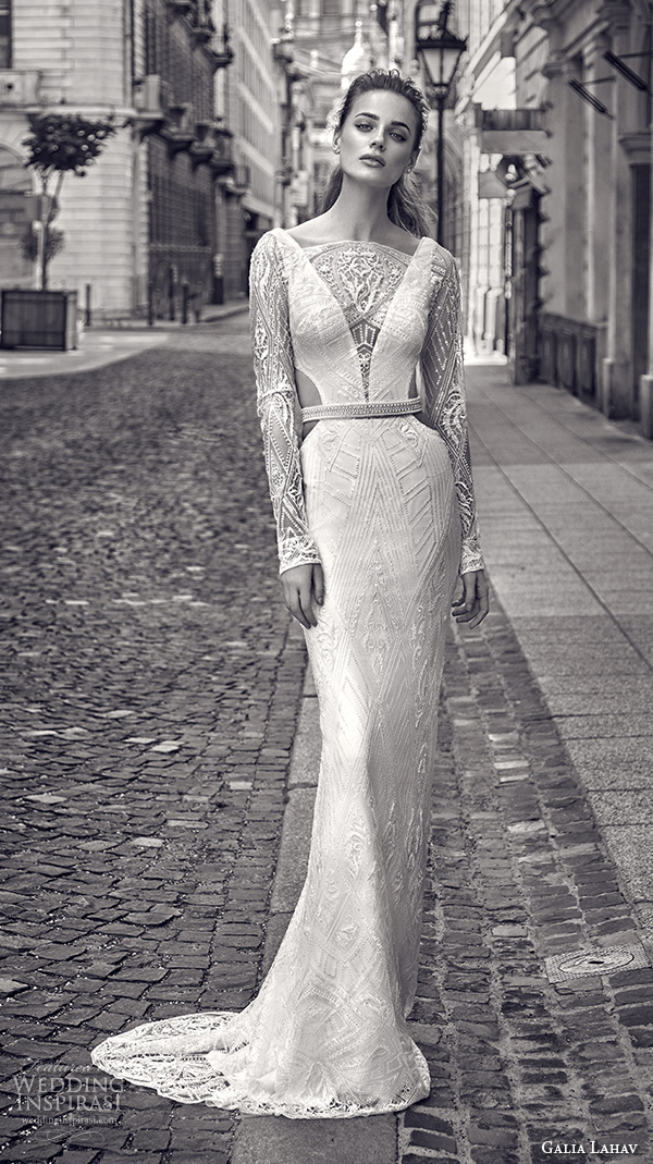 galia lahav gala fall 2016 bridal gowns elegant lace long sleeves sheath wedding dress boat neckline art deco embellishment style 612 galia lahav gala fall 2016 bridal gowns elegant lace long sleeves sheath wedding dress boat neckline art deco embellishment style 612