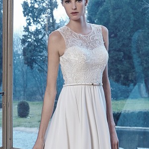 jillian 2016 bridal gowns jewel neckline lace embroidered top a  line wedding dress style charlot