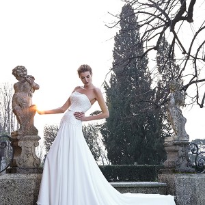 jillian 2016 bridal gowns straight across strapless neckline a  line wedding dress costanza