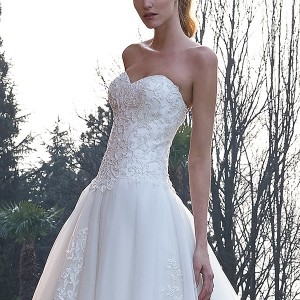jillian 2016 bridal gowns strapless sweetheart neckline dropwaist a  line ball gown wedding dress chapel train style cindy