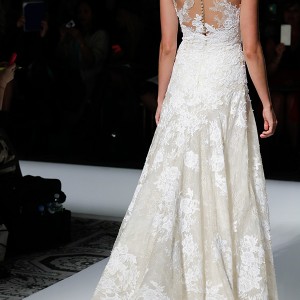 pronovias 2016 bridal gowns beautiful sleeveless lace embroidered modified a  line wedding dress style vienal