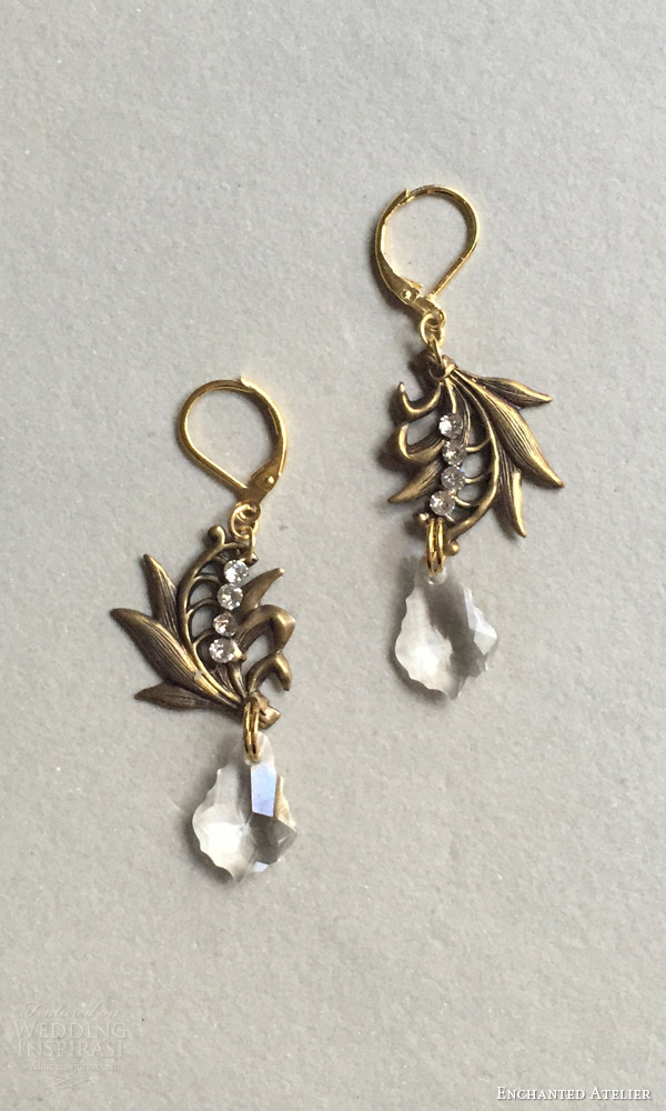 enchanted atelier by liv hart fall 2016 wedding accessories lily of the valley earrings