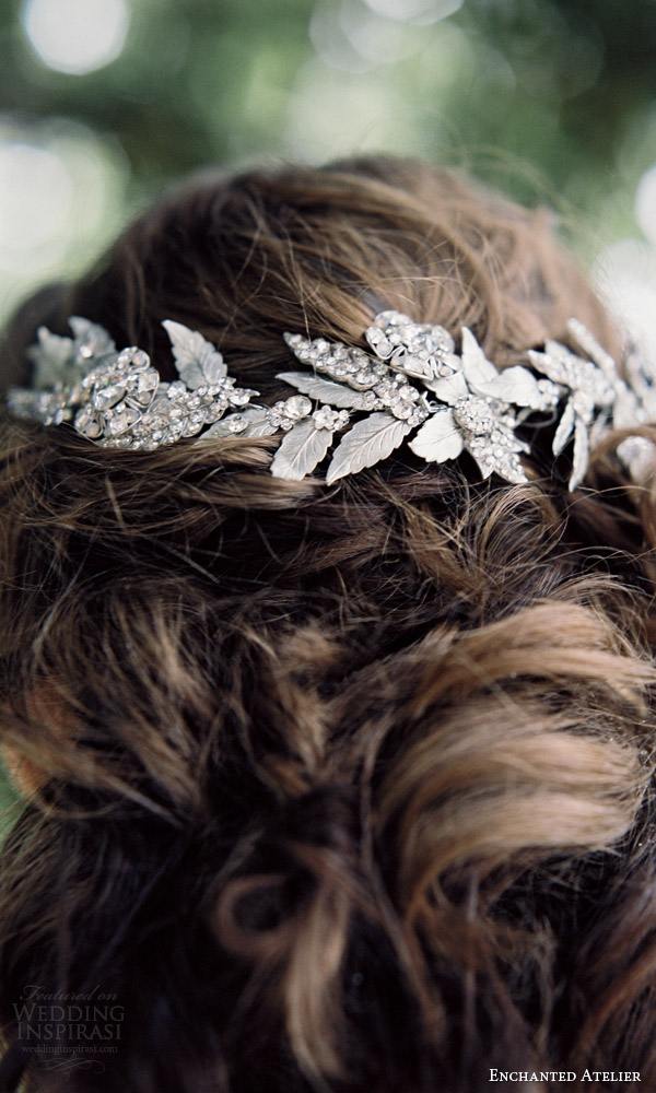 enchanted atelier liv hart fall 2016 bridal accessories annalise vine photo wedding hair close up