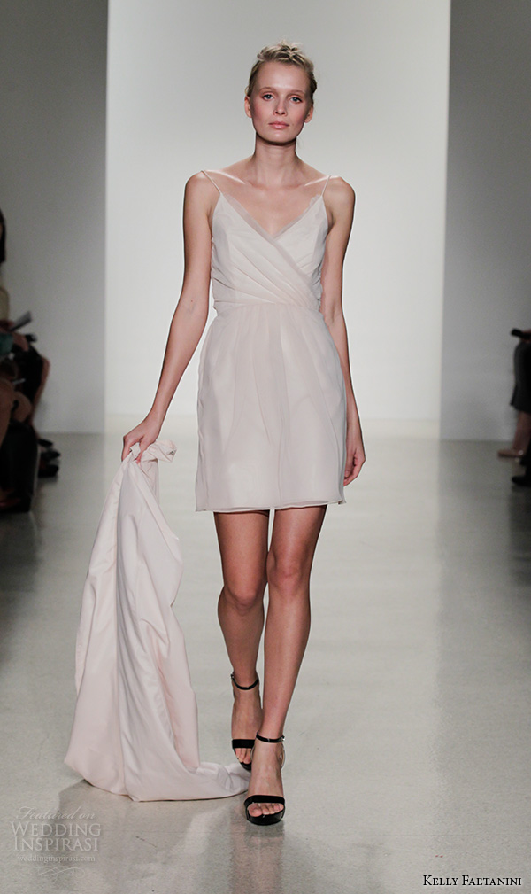 kelly faetanini fall 2016 bridal new york runway spagetti strap v neck short skirt detacable a line chiffon wedding dress style bs 102 bs 111 kelly faetanini fall 2016 bridal new york runway spagetti strap v neck short skirt detacable a line chiffon wedding dress style bs 102 bs 111