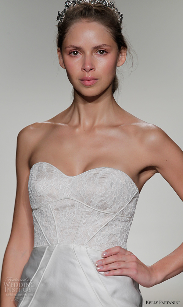 kelly faetanini fall 2016 bridal new york runway strapless sweetheart neckline corset bodice fit to flare wedding dress style bree 