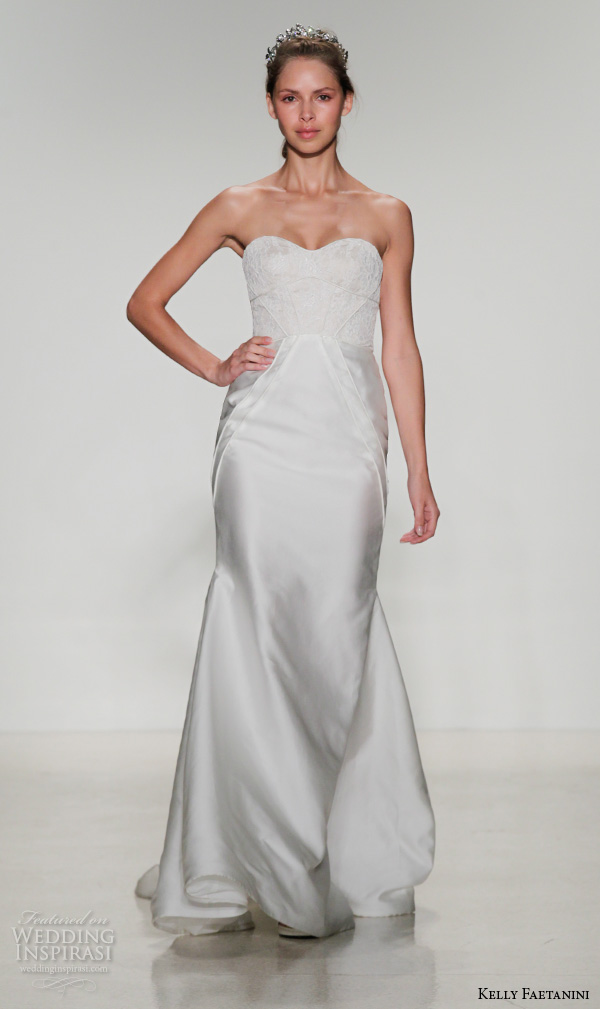 kelly faetanini fall 2016 bridal new york runway strapless sweetheart neckline corset bodice fit to flare wedding dress style bree kelly faetanini fall 2016 bridal new york runway strapless sweetheart neckline corset bodice fit to flare wedding dress style bree
