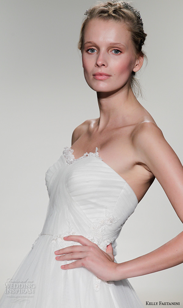 kelly faetanini fall 2016 bridal new york runway strapless sweetheart neckline tulle ball gown wedding dress pleated bodice style aslan kelly faetanini fall 2016 bridal new york runway strapless sweetheart neckline tulle ball gown wedding dress pleated bodice style aslan