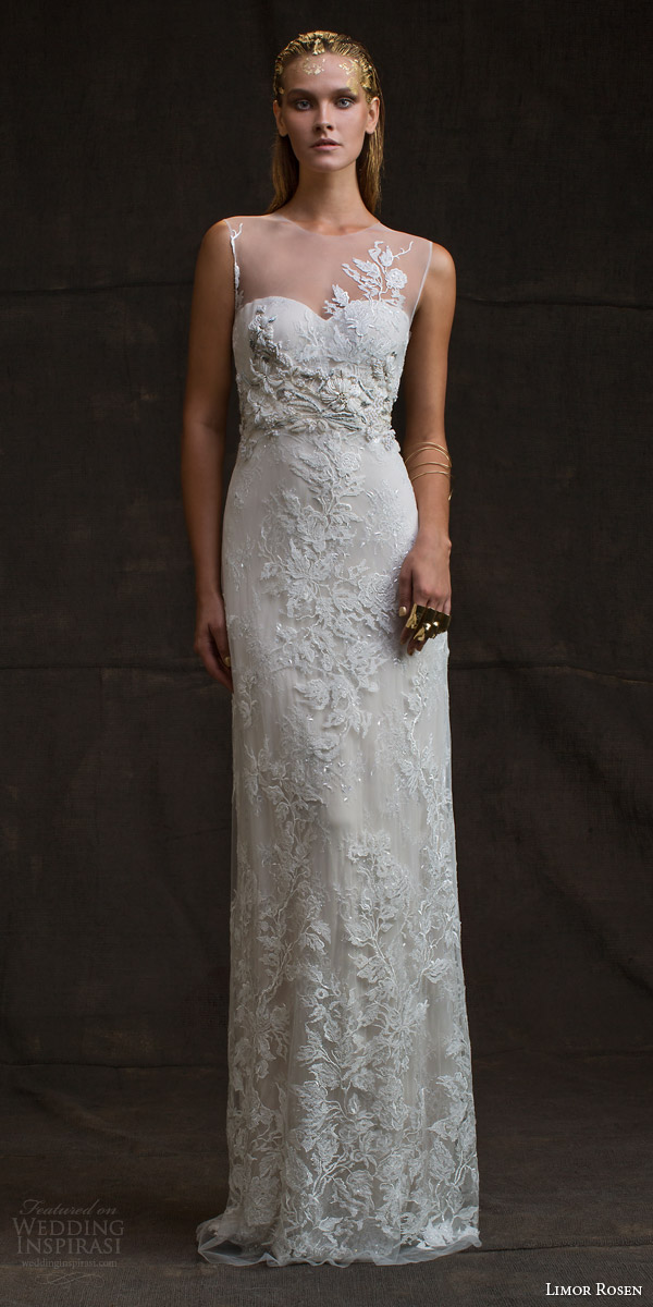 limor rosen bridal 2016 treasure charlotte sleeveless wedding dress illusion neckline beaded applique limor rosen bridal 2016 treasure charlotte sleeveless wedding dress illusion neckline beaded applique