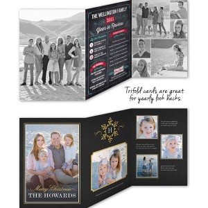 shutterfly christmas cards trifold holiday greeting card year in revview life update howweholiday