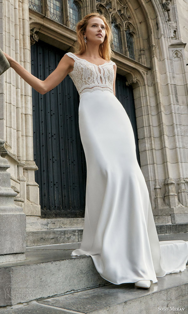 solo merav wedding dresses 2016 jasmin hand made pearl embellished bust satin cut out bridal gown solo merav wedding dresses 2016 jasmin hand made pearl embellished bust satin cut out bridal gown