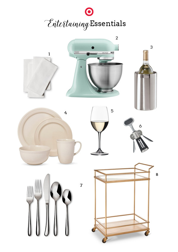 target wedding registry entertaining gifts mint kitchenaid mixer wine glass plate threshold gold bar cart oxo winged corkscrew double wall stainless steel wine cooler