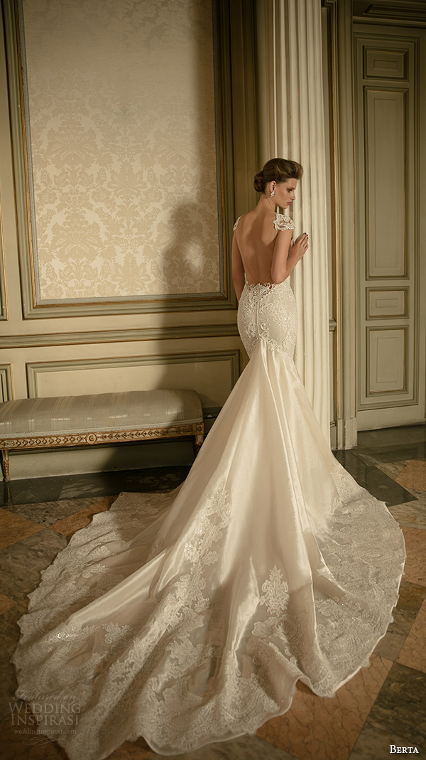 berta fall 2016 bridal cap sleeves v neck deep plunging neckline lace beaded embroidery mermaid wedding dress berta fall 2016 bridal cap sleeves v neck deep plunging neckline lace beaded embroidery mermaid wedding dress