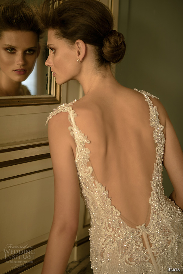 berta fall 2016 bridal spagetti strap sweetheart neckline geometric lace beaded embroidery mermaid wedding dress berta fall 2016 bridal spagetti strap sweetheart neckline geometric lace beaded embroidery mermaid wedding dress