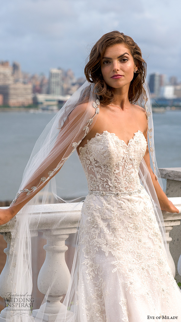 eve of milady boutique fall 2015 romantic strapless sleeveless lace embroidered bodice beautiful a line wedding dress 1549 eve of milady boutique fall 2015 romantic strapless sleeveless lace embroidered bodice beautiful a line wedding dress 1549