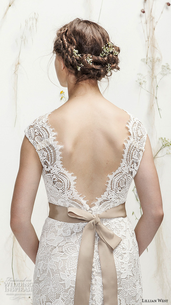 lillian west spring 2016 bridal sleeveless lace straps deep sweetheart neckline lace embroidery througout beautiful a  line wedding dress style  6418   