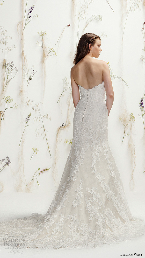 lillian west spring 2016 bridal strapless sweetheart neckline lace embroidery fit to flare beautiful mermaid wedding dress style 6399 lillian west spring 2016 bridal strapless sweetheart neckline lace embroidery fit to flare beautiful mermaid wedding dress style 6399