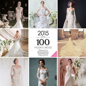 Top 100 Most Popular Wedding Dresses in 2015 Part 2    Sheath, Fit & Flare, Trumpet, Mermaid & Column Bridal Gown Silhouettes