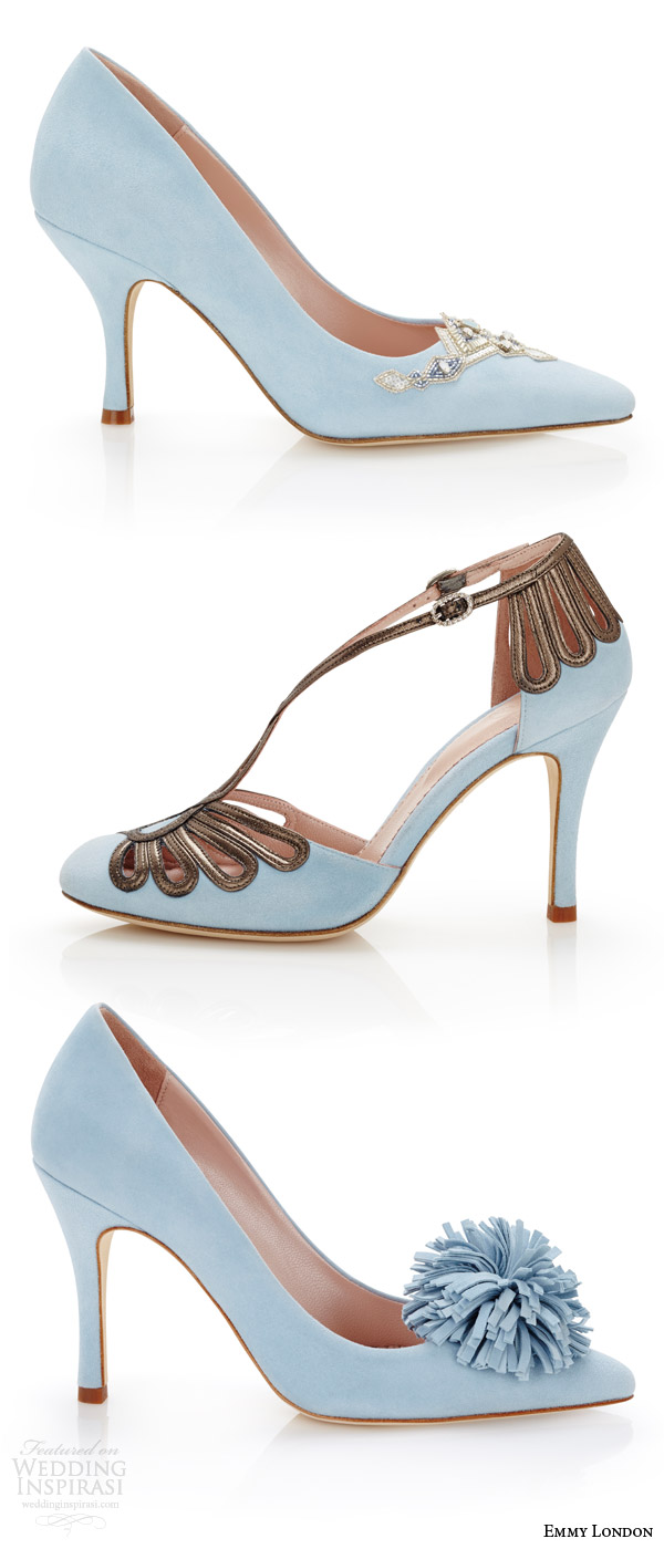 emmy london color wedding shoes duck egg blue bridal shoes delphine pointed toe chloe closed toe suzannah court heels pom