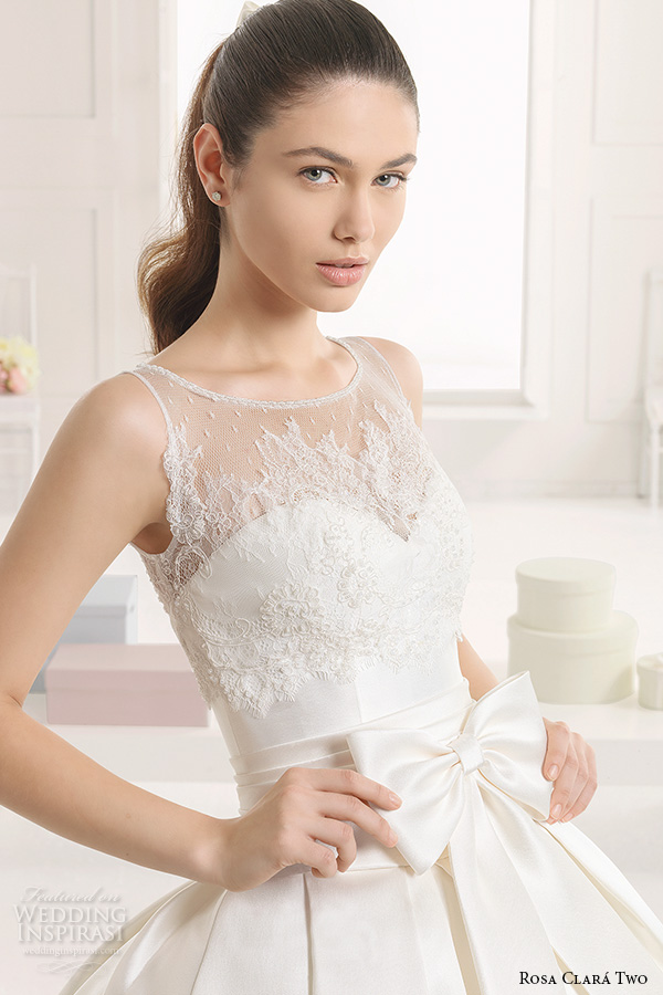 rosa clara two spring 2016 cap sleeves illusion boat sweetheart neckline embellished bodice elegant trumpet lace wedding dress lace back sweep train (eysa) mv