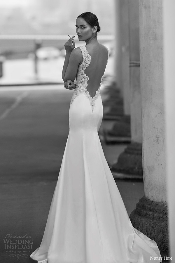 nurit hen 2016 bridal flutter sleeveless split sweetheart trumpet wedding dress (17) bv open back