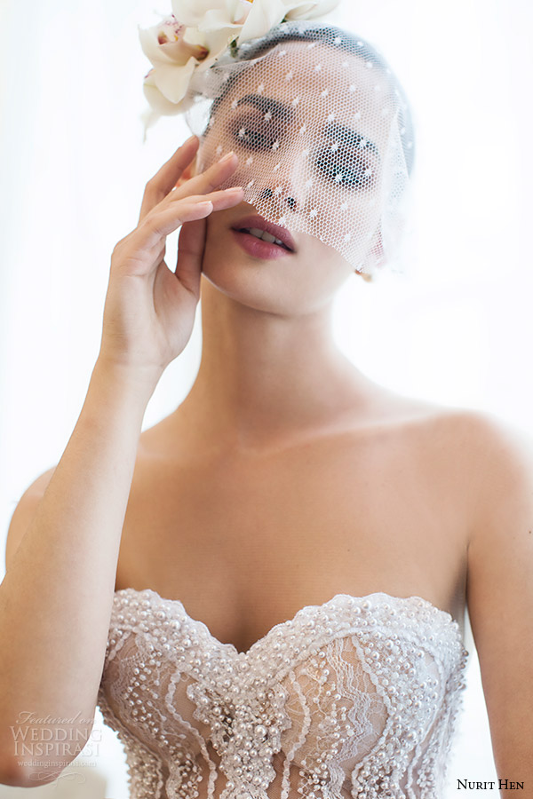 nurit hen 2016 bridal sleeveless sweetheart illusion bodice ball gown wedding dress (12) romantic zv