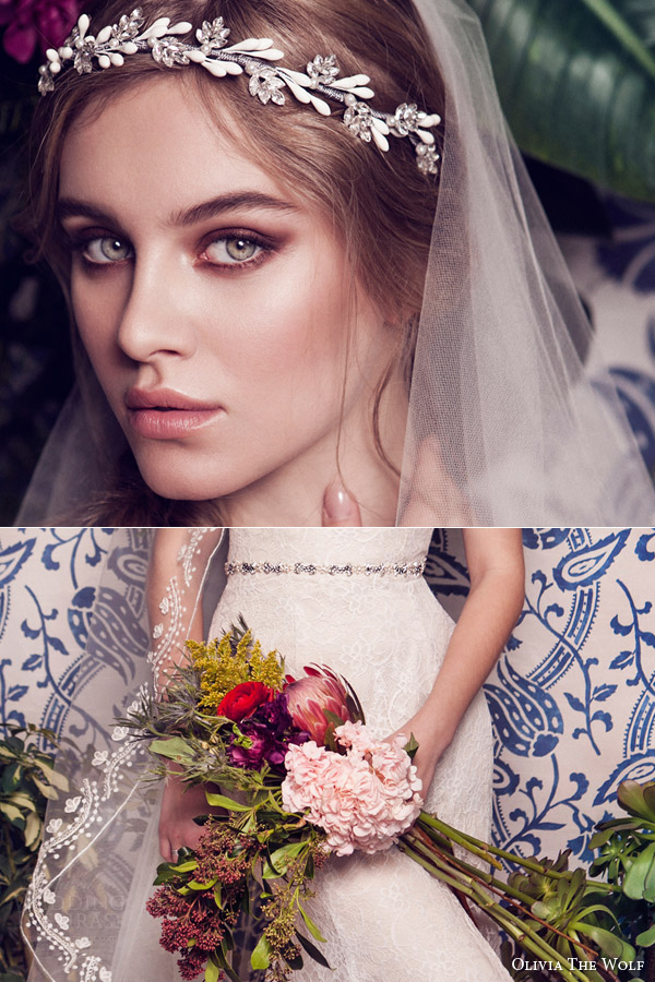 olivia the wolf headpieces 2016 bridal accessories tiera vine headband teodora belt octavia veil