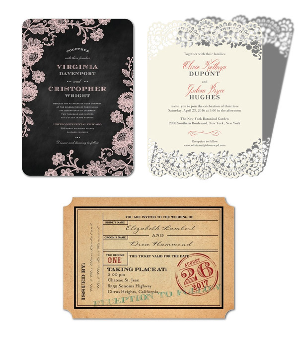 wedding paper divas invitation cards chalked affair classic devotion ticket to bliss romantic invites