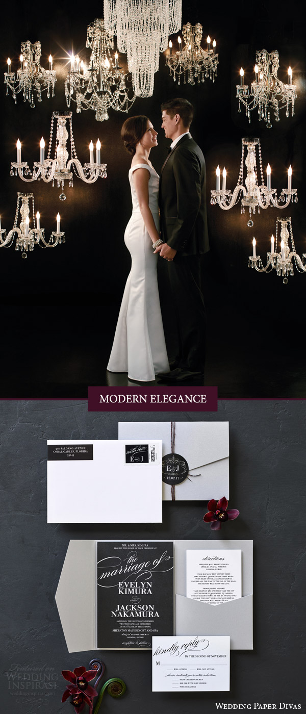 weddingpaperdivas invitation suite wedding style modern elegance chic invites modish marriage