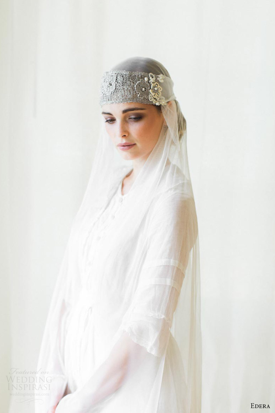 edera jewelry 2016 bridal accessories collection aquarelle (camille) bandeau headband fv