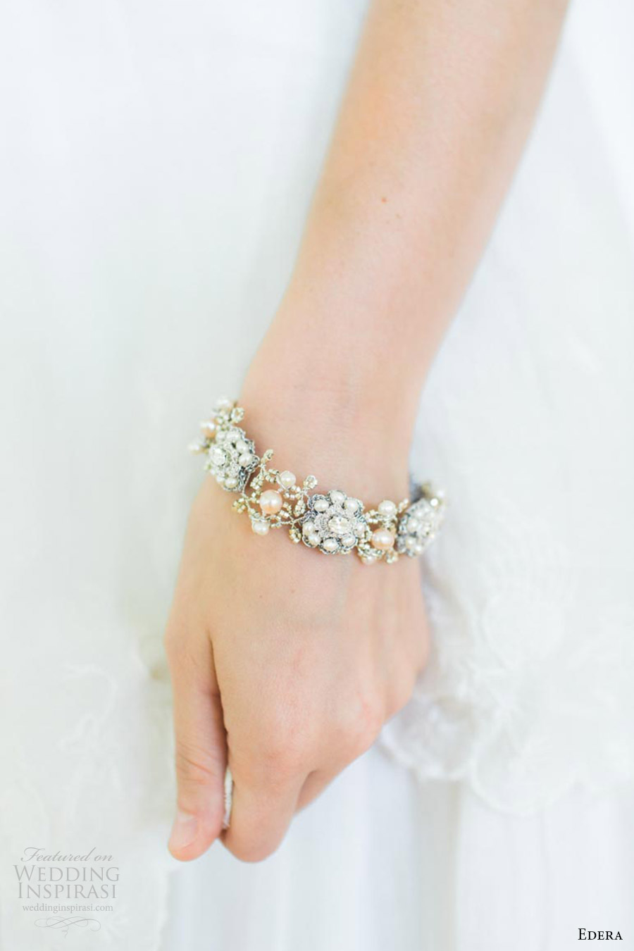 edera jewelry 2016 bridal accessories collection (rosamonde) cuff bracelet