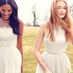 kelsey rose bridal 2016 short tulle lace bridesmaid halter neck wedding dress (50096) white ivory