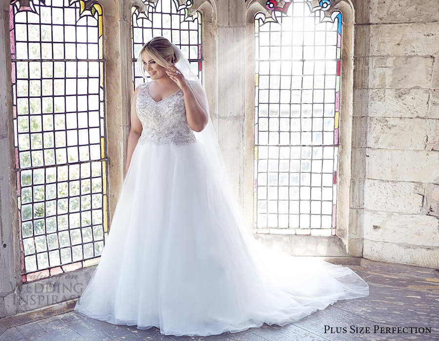 plus size perfection bridal 2016 sleeveless thick straps embellished bodice a line ball gown wedding dress (gwyneth) mv romantic elegant plus size perfection bridal 2016 sleeveless thick straps embellished bodice a line ball gown wedding dress (gwyneth) mv romantic elegant