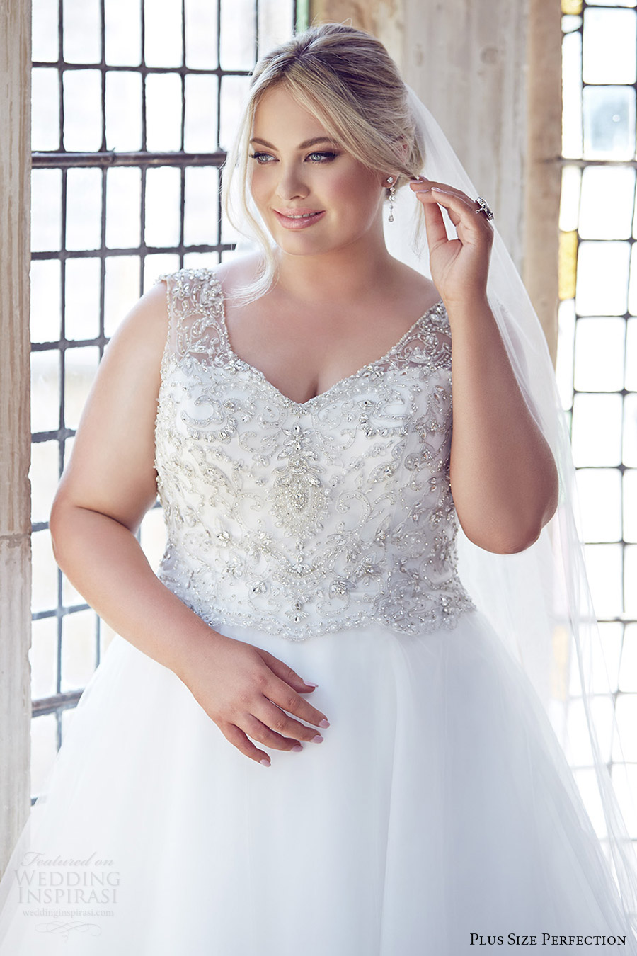plus size perfection bridal 2016 sleeveless thick straps embellished bodice a line ball gown wedding dress (gwyneth) zv romantic elegant plus size perfection bridal 2016 sleeveless thick straps embellished bodice a line ball gown wedding dress (gwyneth) zv romantic elegant