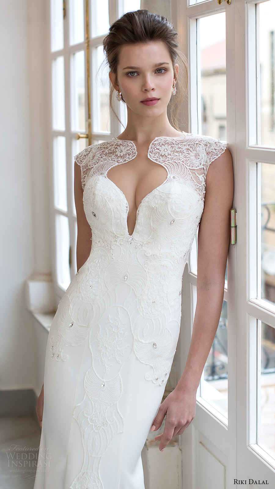 riki dalal bridal 2016 cap sleeves sweetheart illusion jewel sheath trumpet lace bodice wedding dress (1801) zv elegant riki dalal bridal 2016 cap sleeves sweetheart illusion jewel sheath trumpet lace bodice wedding dress (1801) zv elegant