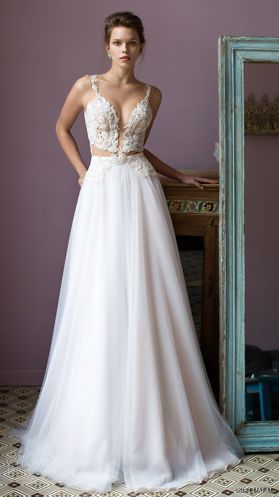 riki dalal bridal 2016 sleeveless plunging sweetheart lace bodice a line wedding dress (1805) mv sexy romantic riki dalal bridal 2016 sleeveless plunging sweetheart lace bodice a line wedding dress (1805) mv sexy romantic
