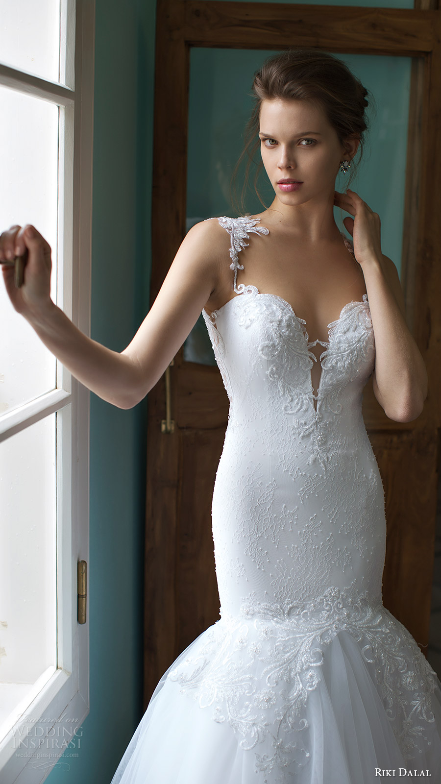 riki dalal bridal 2016 sleeveless plunging sweetheart lace straps embellished bodice mermaid wedding dress (1808) zv elegant romantic riki dalal bridal 2016 sleeveless plunging sweetheart lace straps embellished bodice mermaid wedding dress (1808) zv elegant romantic