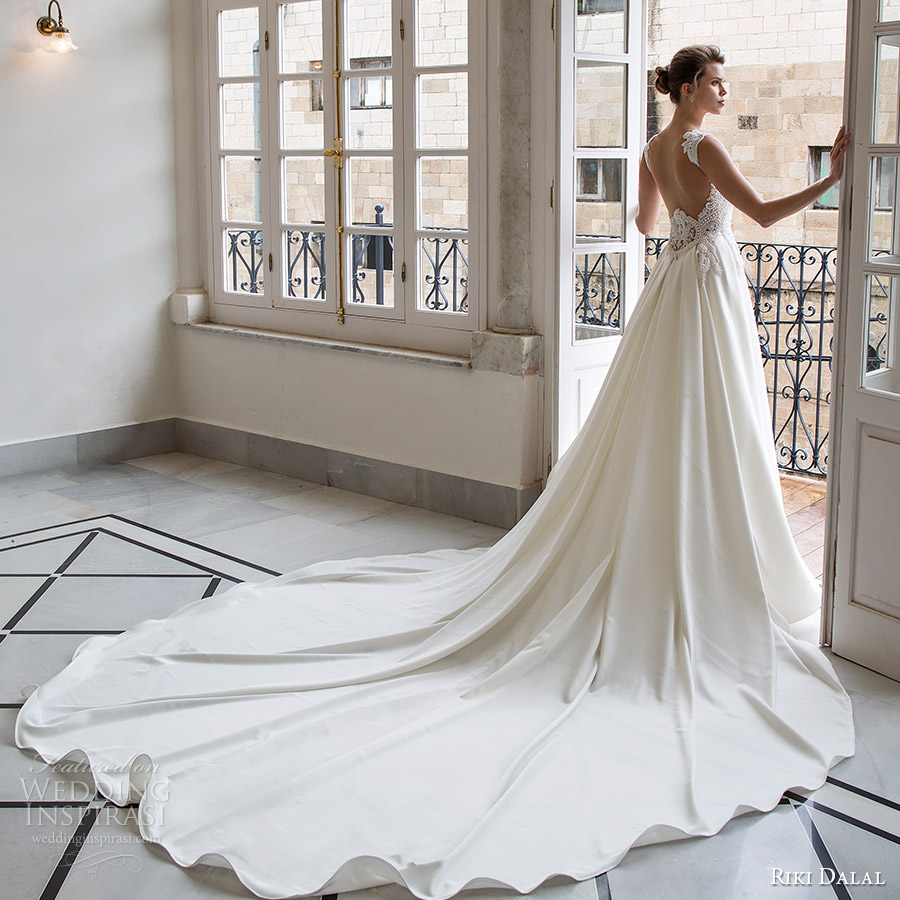 riki dalal bridal 2016 sleeveless sweetheart queen anne neckline beaded bodice a line wedding dress (1803) bv low back elegant long train riki dalal bridal 2016 sleeveless sweetheart queen anne neckline beaded bodice a line wedding dress (1803) bv low back elegant long train