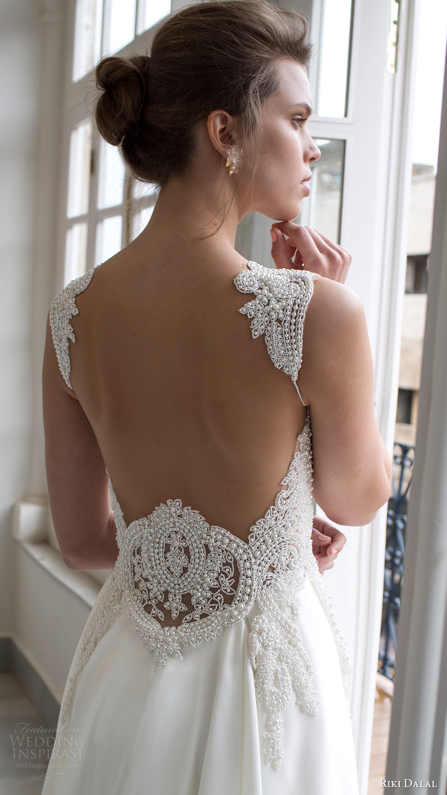 riki dalal bridal 2016 sleeveless sweetheart queen anne neckline beaded bodice a line wedding dress (1803) zbv low back elegant long train riki dalal bridal 2016 sleeveless sweetheart queen anne neckline beaded bodice a line wedding dress (1803) zbv low back elegant long train
