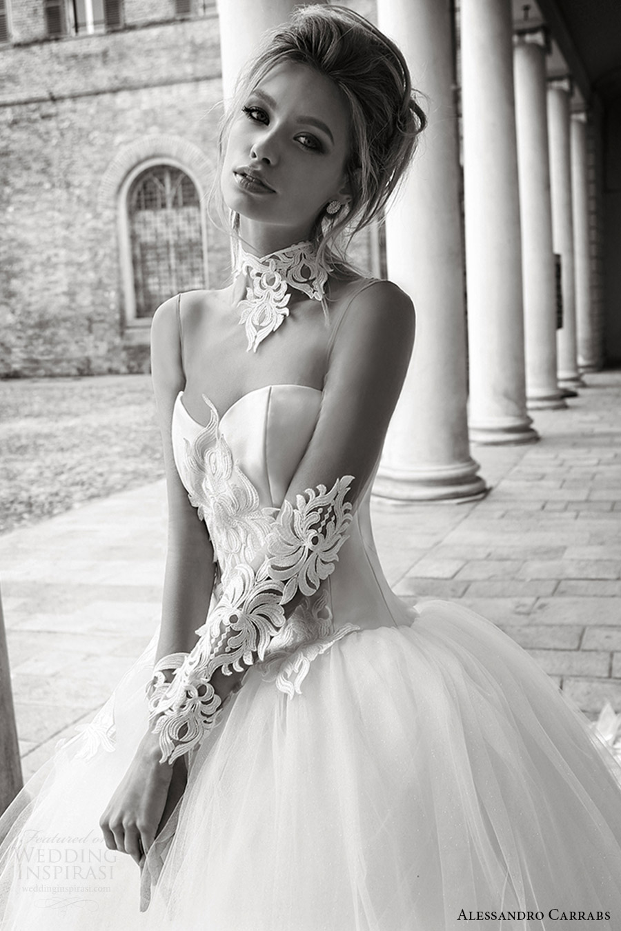 alessandro carrabs couture bridal 2016 illusion long sleeves sweetheart collar ball gown wedding dress (020) zv romantic alessandro carrabs couture bridal 2016 illusion long sleeves sweetheart collar ball gown wedding dress (020) zv romantic