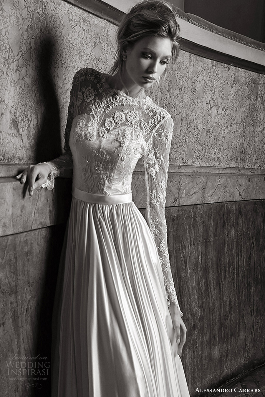 alessandro carrabs couture bridal 2016 long sleeves sweetheart illusion jewel neck a line wedding dress (019) zv alessandro carrabs couture bridal 2016 long sleeves sweetheart illusion jewel neck a line wedding dress (019) zv
