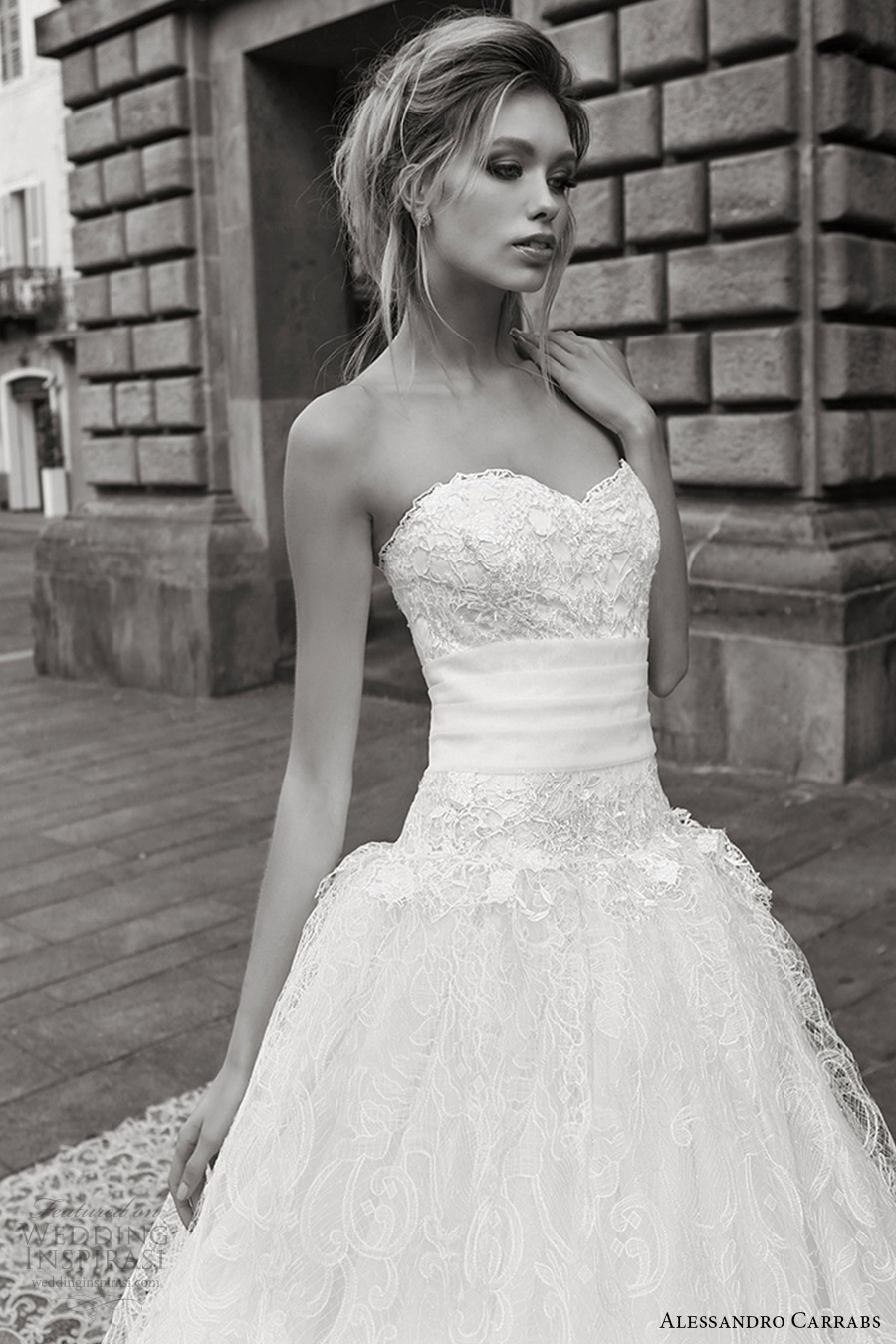 alessandro carrabs couture bridal 2016 strapless sweetheart ball gown lace wedding dress (018) zv romantic alessandro carrabs couture bridal 2016 strapless sweetheart ball gown lace wedding dress (018) zv romantic