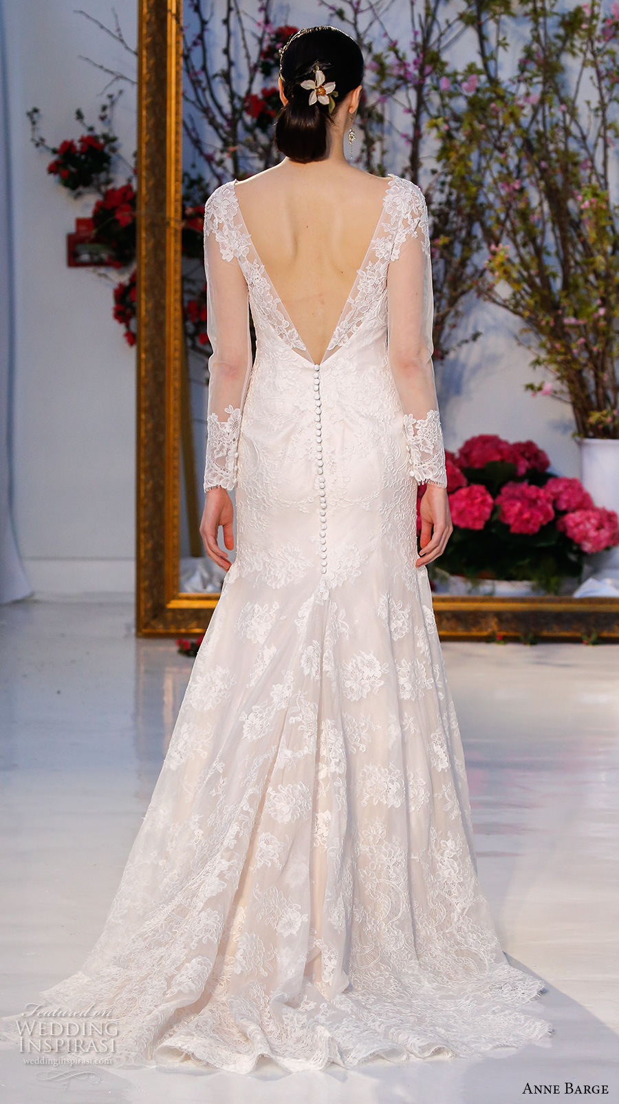 anne barge spring 2017 bridal sheer lace long sleeves v neck fully embellished beautiful lace trumpet wedding dress v back chapel train (018) bv anne barge spring 2017 bridal sheer lace long sleeves v neck fully embellished beautiful lace trumpet wedding dress v back chapel train (018) bv